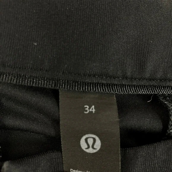 Lululemon ABC Mens 34 Black Technical Slim Fit Golf Casual Pants - Picture 4 of 13